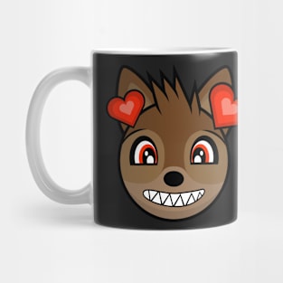 Smiling Hearts Bat Count Chiroptera Mug